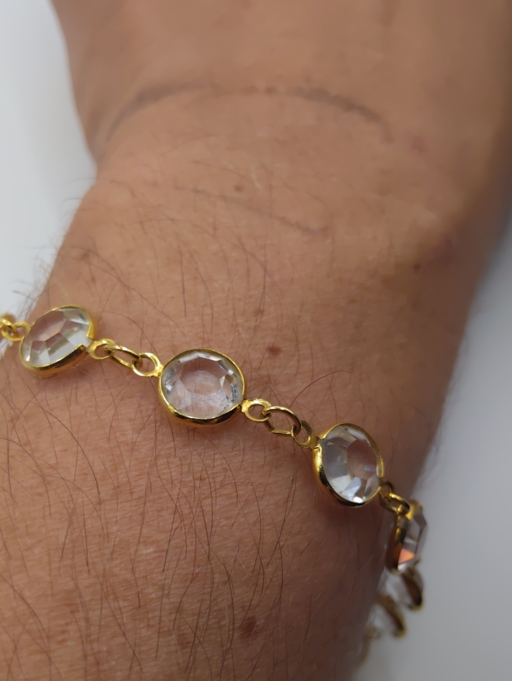 Swarovski Clear Crystal Long Necklace, Bracelet, And Matching Clip Earrings - Picture 7 of 13